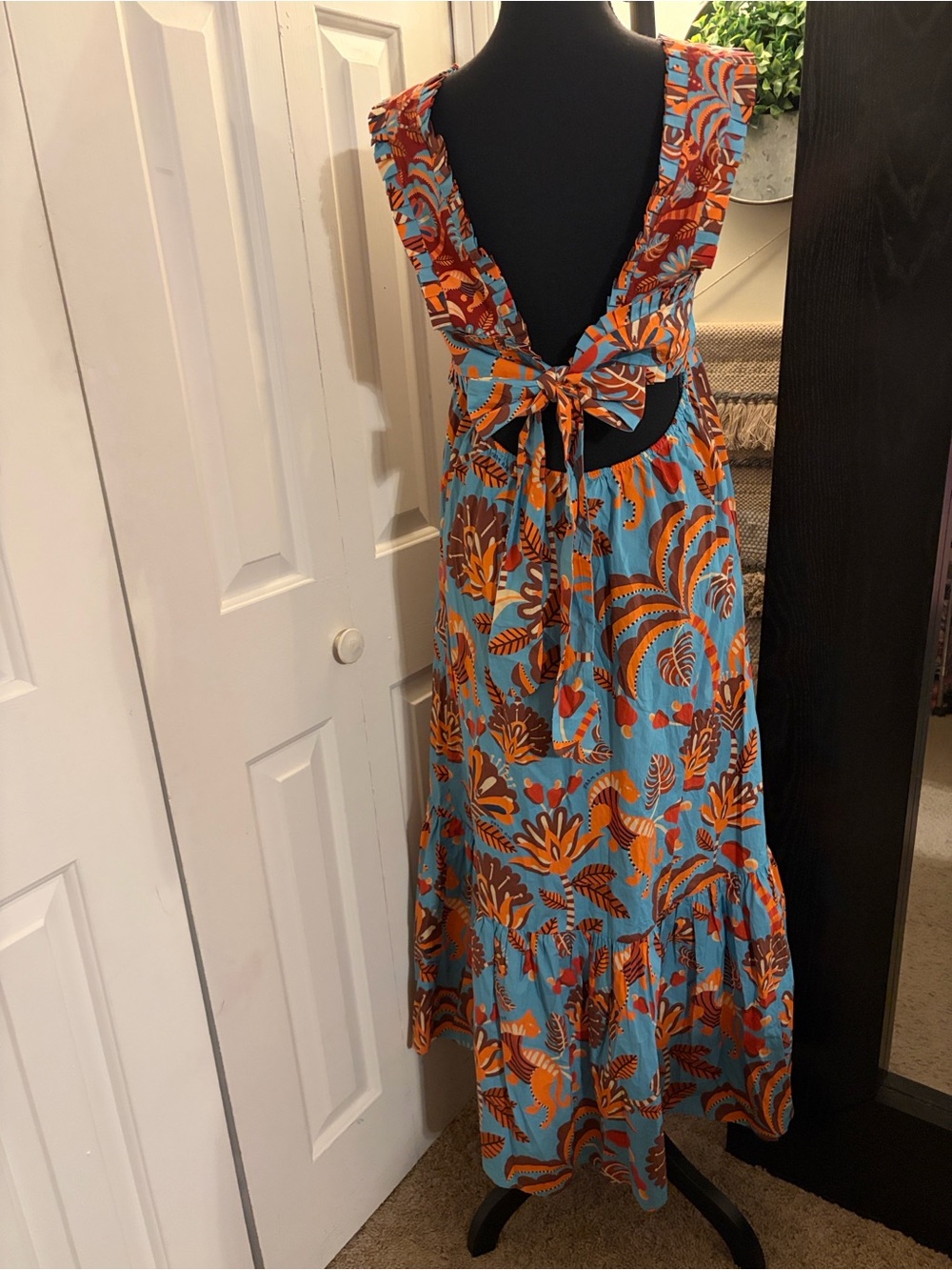 FARM Rio x Anthropologie Square-Neck Midi Dress - Picture 5 of 12